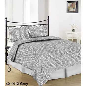 Polášek Holešov Povlečení krep 40-1412 Grey 100% bavlna Šedá 140x200 / 70x90 listy