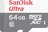 SanDisk Ultra microSDXC 128 GB UHS-I U1 A1 100 MB/s + SD adaptér, 64 GB