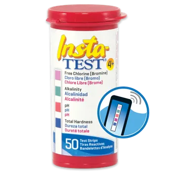 Bazénová chemie LaMotte Testovací proužky 4 Plus pro měření chloru, bromu, ph, alkality, celkové tvrdosti