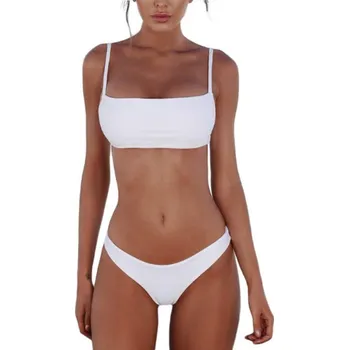 Dámské plavky Dámské dvoudílné plavky Bílá S