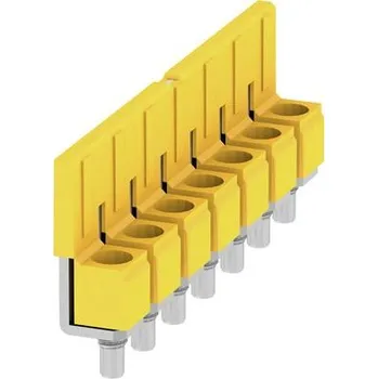 Rozvaděč WEIDMÜLLER Propojka WQV 6/7 57A, 7pól., rozteč 8 mm, izolovaná, žlutá 1062680000