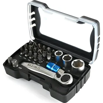 Bit Sada bitů a hlavic 24ks s ráčnou Witte