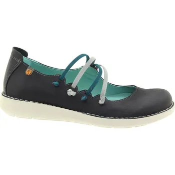 Dámské baleríny JUNGLA Dámské kožené černé balerínky 8164-NEGRO-245 Velikost 40