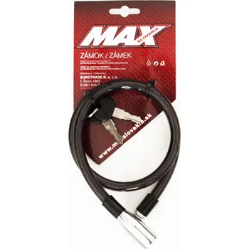 Zámek na kolo Zámek MAX lankový 10 x 650mm + 2 klíče