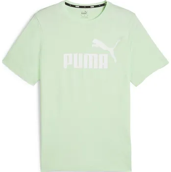Pánské tričko Pánské Tričko s krátkým rukávem PUMA ESS LOGO TEE (S) 58666760 – Zelená L
