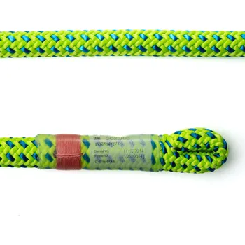 Lano Teufelberger arboristické lano TACHYON 11,5 mm s okem spLIFE Green/Blue Délka: 45