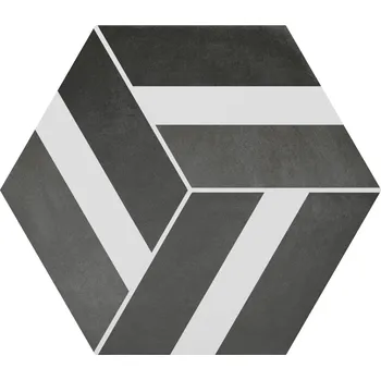 Dlažba DURSTONE CEMENTINE DR DU6199 23 x 27 x 1 černá 0,75 m2