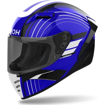 Helma na motorku Přilba connor achieve, airoh (lesklá modrá, vel. 2xl) 2025