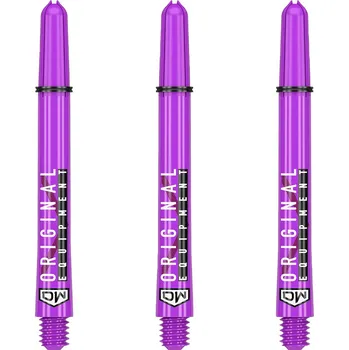 Příslušenství pro šipky Dart World Násadky DW Clinch Purple 3x Sada Velikost: Medium 48mm