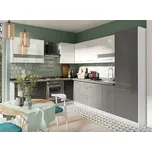 ANNA šedá kuchyňská linka rohová