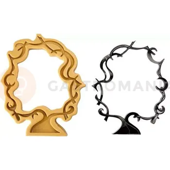 Čokoládová tyčinka Silikonová forma na cukrovou hmotu nebo čokoládu ve tvaru dekoračního rámečku - 235x25x300 mm | SILIKOMART, SugarFlex Gold