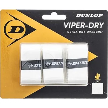 DUNLOP VIPER-DRY WHITE 3 ks vrchní omotávka