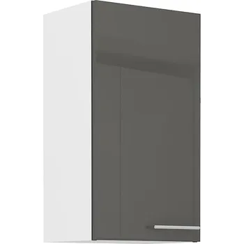 Kuchyňská skříňka LEMPERT Horní skříňka LARY 14 (40 cm) - šedý lesk