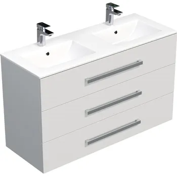 Koupelnový nábytek CUBE WAY skř. s um. Modena 120cm bílá CUBE461203BIMOD