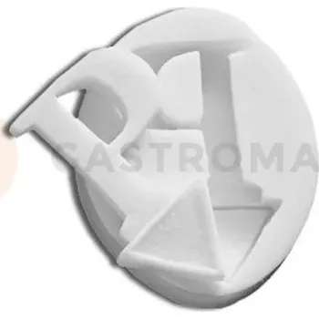 Kuchyňská sůl Silikonová forma na cukrovou hmotu ve tvaru písmene P - SLK098, 50x30 mm | SILIKOMART, SugarFlex
