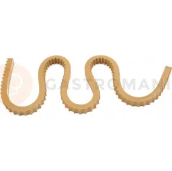 Čokoládová tyčinka Silikonová forma na cukrovou hmotu nebo čokoládu ve tvaru ozubeného vlnitého řetězu - 20x20x1370 mm | SILIKOMART, SugarFlex Gold