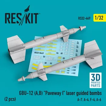 Plastikový model Reskit 1/32 GBU-12 A,B Paveway I laser guided bombs (2x)