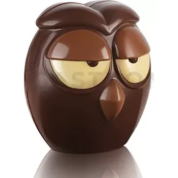 Čokoládová tyčinka Sada tepelně tvarovatelných forem na čokoládu, sova 3D - 122x113x87 mm | SILIKOMART, Alfie