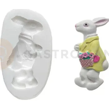 Kuchyňská sůl Silikonová forma na cukrovou hmotu ve tvaru králíka - SLK128, 26x58 mm | SILIKOMART, SugarFlex