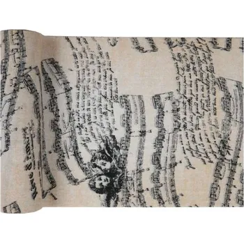 Party dekorace Santex Music party - Šerpa stolová music romantic 28cmx3m