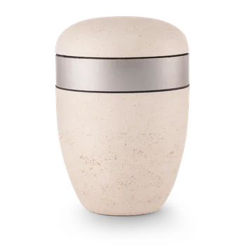 Smuteční dekorace Ekologická urna Pierre IV - Hliníkový vzhled II