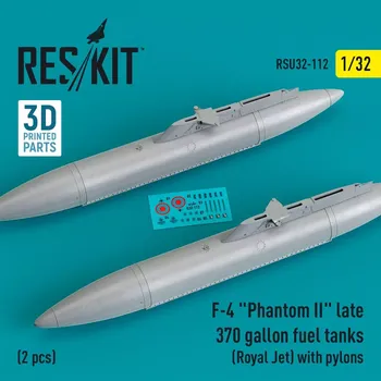 Plastikový model Reskit 1/32 F-4 Phantom II late 370 gallon fuel tanks