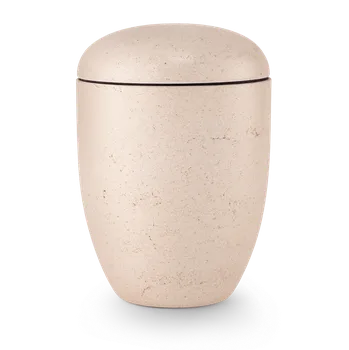 Smuteční dekorace Ekologická urna Pierre II - Bílá