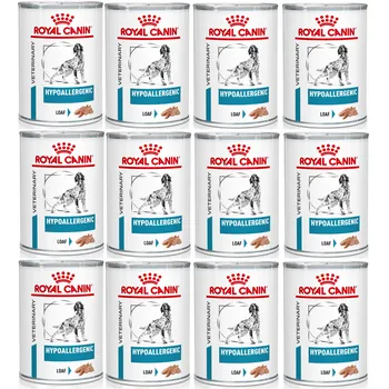 Royal Canin Veterinary Diet Dog Adult konzerva Hypoallergenic, 12x 400 g