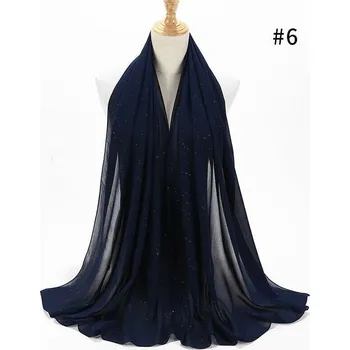 Šála šifónový přehoz přes ramena - šála přes plesové šaty se třpytkami Barva: Tmavě modrá