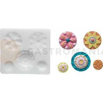 Kuchyňská sůl Silikonová forma na cukrovou hmotu - SLK263, 35x35 mm | SILIKOMART, SugarFlex