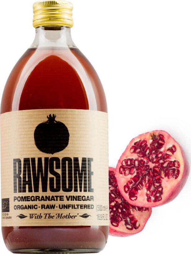 Rawsome Vinegars | BIO Ocet z granátového jablka přirozená fermentace lahodných granátových jablek - 500 ml