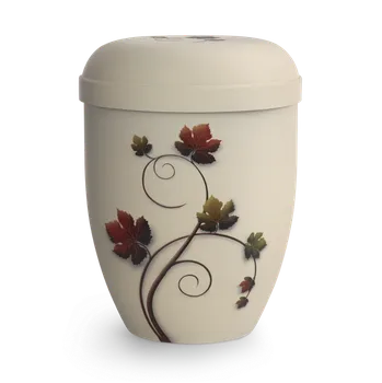 Smuteční dekorace Ekologická urna Classic - Vinné listy