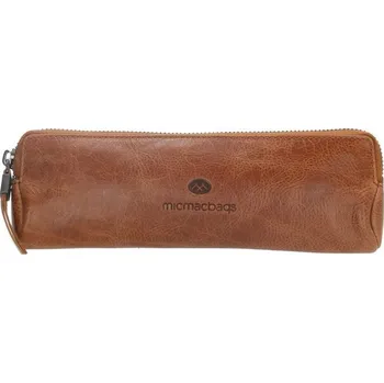 Kosmetická taška Kožený dámský penál / kosmetička Micmacbags - hnědý