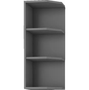 LEMPERT Horní rohová polička NESSY - antracit 45 (30 cm)