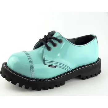 Těžké boty Steel boty 3 dírky 101/102/O D194Tyrkys Lak, velikost 36