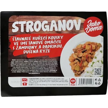 Hotové jídlo Jako Doma Stroganov 430g