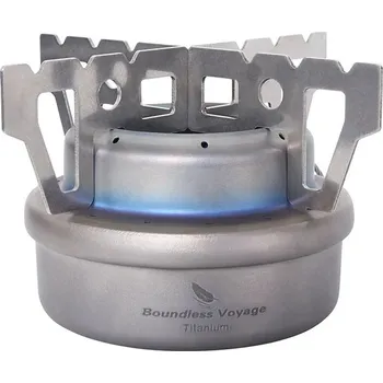 Outdoor vaření Boundless Voyage Titanový vařič na tekutý líh