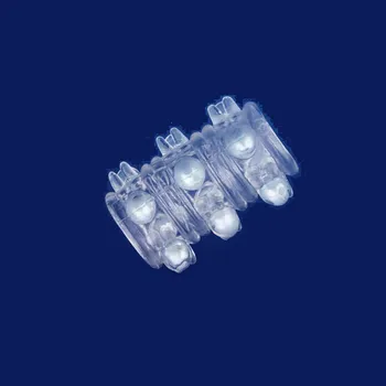 Návlek na penis Světle modrý dráždící návlek s kuličkami, elastický