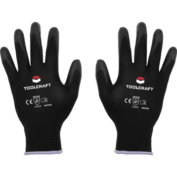 Pracovní rukavice TOOLCRAFT TO-5621643 nylon, polyuretan pracovní rukavice Velikost rukavic: 8 EN 388 CAT II 1 pár