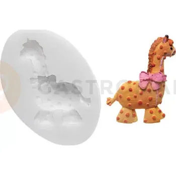 Kuchyňská sůl Silikonová forma na cukrovou hmotu ve tvaru žirafy - SLK270, 50x80 mm | SILIKOMART, SugarFlex