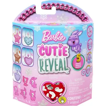 Panenka Mattel Barbie® Cutie Reveal™ Plyšová kabelka červená hvězda HKR34