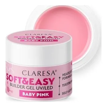 CLARESA STAVEBNÍ GEL NA NEHTY SOFTEASY BABY PINK 45G