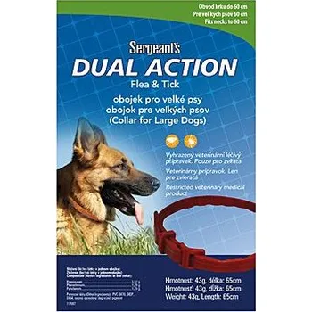 Antiparazitikum pro psa Sergeanťs Dual obojek antipar. velký pes 65cm