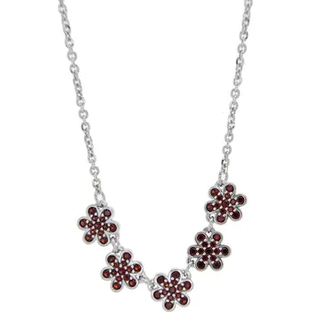 Náhrdelník Český granát náhrdelník stříbrný 170953