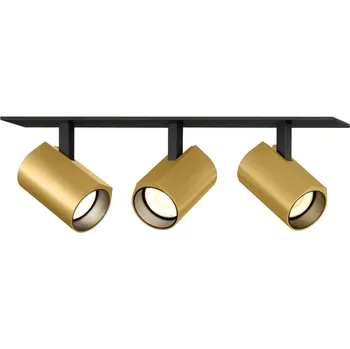 Wever & Ducré Polovestavný nastavitelný reflektor se třemi zdroji Ceno 3.0 Barva: Zlatá / Černá, Teplota chromatičnosti: 2700 Kelvinů 176361K3