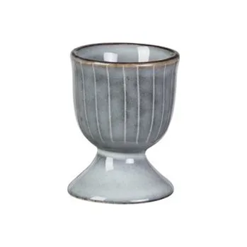 Stojánek na vajíčko Pohárek na vejce Broste NORDIC SEA V.6,5cm modrošedý