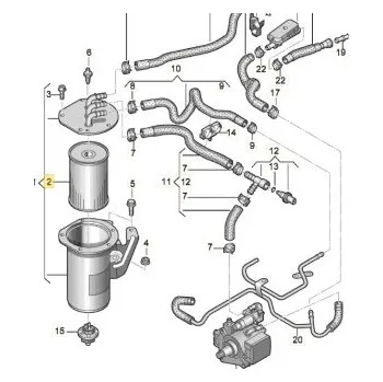 Palivový filtr Palivový filtr ORIGINAL VW 1,6/2,0TDI 2012-, , 5Q0127177, 5Q0127177B, 5Q0127177D, ORIGINAL, 5Q0127177