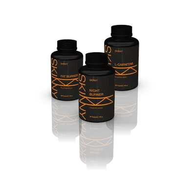 Spalovač tuku Skinny Výhodné balení spalovačů FAT BURNER, NIGHT BURNER, L-CARNITINE VYBER FAT BURNER: Fat burner KAPSLE, VYBER NIGHT BURNER: Night burner KAPSLE