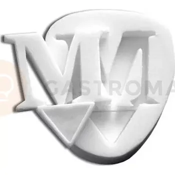 Kuchyňská sůl Silikonová forma na cukrovou hmotu ve tvaru písmene M - SLK095, 50x44 mm | SILIKOMART, SugarFlex