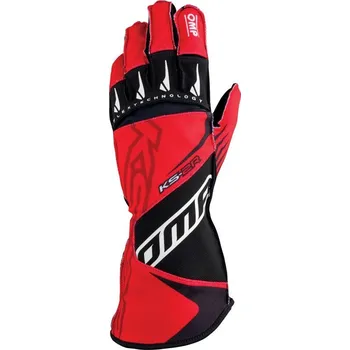 Rukavice OMP Karting Rukavice KS-2R (i dětské) Červená XS